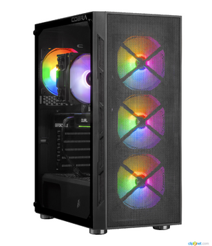 Компьютер ИГРОВОЙ COBRA Advanced (A56X.16.H1S2.56.20454); AMD Ryzen 5 5600X(3.7 - 4.6 ГГц) / DDR4 / 16 ГБ / SSD 250 ГБ + HDD 1 ТБ/ GeForce RTX 5060 / 8 ГБ / без ОС / без дисковода / 1000 Мбит/с / Black 26579 фото