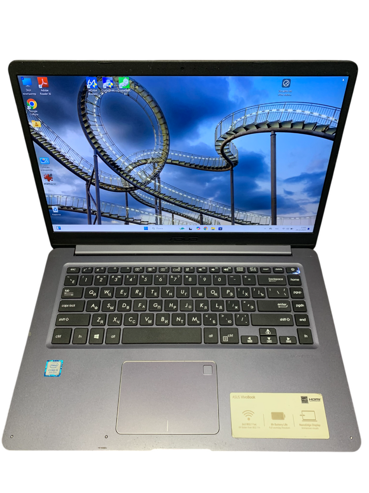 Ноутбук 15,6" ASUS VivoBook F510U i5-8250U 4x1,6GHz/8G DDR4/SSD 128G/UHD620/IPS1920x1080/web -БУ- 25454 фото