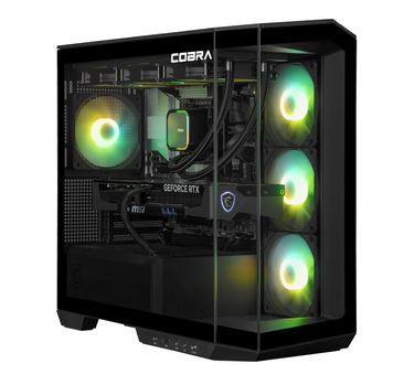 Комп'ютер ГЕЙМЕРСЬКИЙ COBRA (I265KF.32.S10.57.23128); Intel Core Ultra 7 265KF / 3.9 - 5.5 ГГц / DDR5 / 32 ГБ / SSD 1 ТБ / GeForce RTX 5070 / 12 ГБ / без ОС / без дисковода / 1000 Мбит/с / Black 26962 фото
