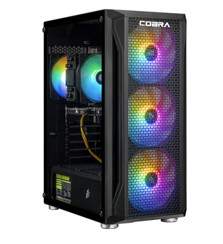 Комп'ютер ГЕЙМЕРСЬКИЙ COBRA (I124F.32.S10.56.23109); Intel Core i5-12400F (2.5 - 4.4 ГГц) / ОЗУ 32 ГБ / SSD 1 TБ / NVIDIA GeForce RTX 5060 8 ГБ / без ОП / LAN / без ОС / чорний 26963 фото