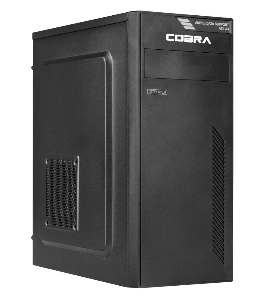 Комп'ютер COBRA Optimal (I121.8.S4.INT.25004); Intel Core i3-12100 (3.3 - 4.3 ГГц) / ОЗУ 8 ГБ / SSD 480 ГБ / Intel UHD Graphics 730 / без ОП / LAN / без ОС / чорний 26964 фото