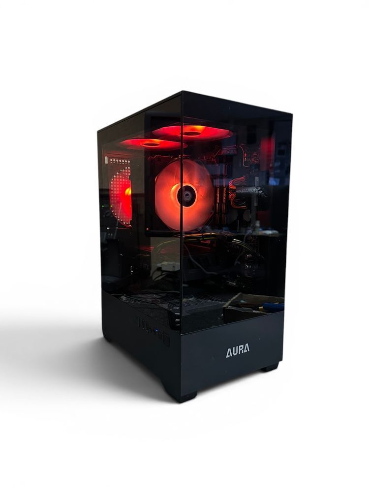Комп'ютер ГЕЙМЕРСЬКИЙ AURA Ryzen5 3600 6x3,6Ghz/16G D4/NVMe 512G/RTX4060 8G/600W -БУ- 26838 фото
