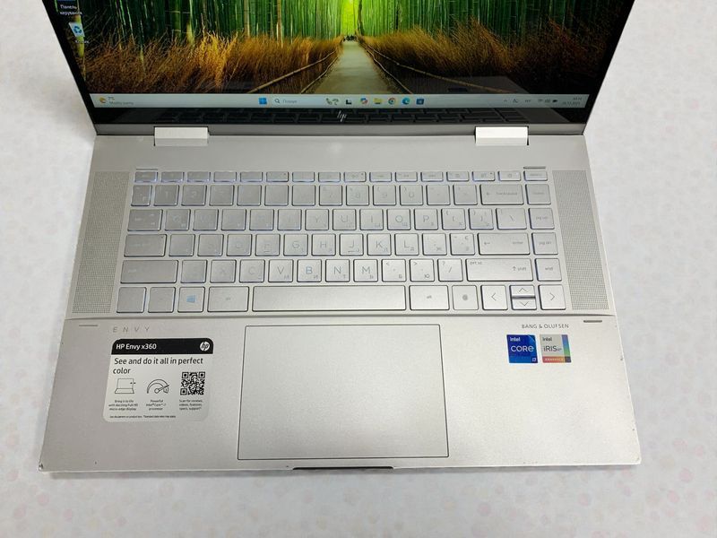 Ноутбук 15,6" 2in1 HP Envy x360 i7-1165G7 4x2,8GHz/8G D4/NVMe 256G/IrisXe/тачIPSFHD/web -БУ- 26786 фото