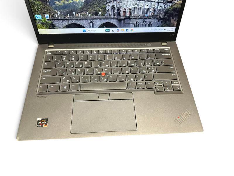 Ноутбук 14" Lenovo ThinkPad T14s Gen 2 Ryzen 7 PRO 5850U 8x1,9GHz/16G/NVMe512/Vega8/тачIF/web -БУ- 27047 фото